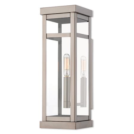 Livex Lighting Hopewell 1 Light Brushed Nickel Outdoor 20703-91